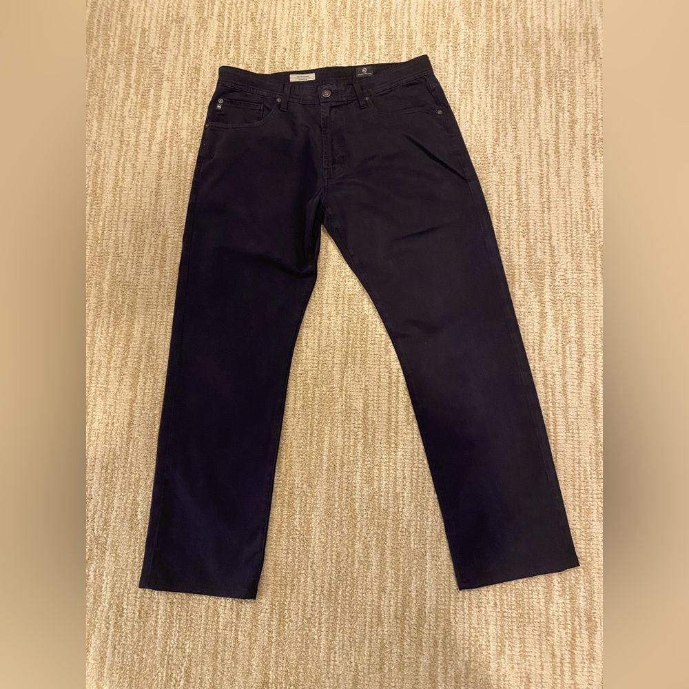Men’s AG graduate black soft denim jean